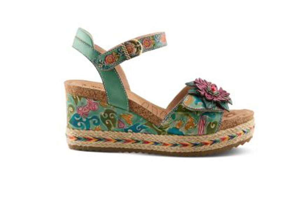 Boca in Mint Green Multi by L Artiste