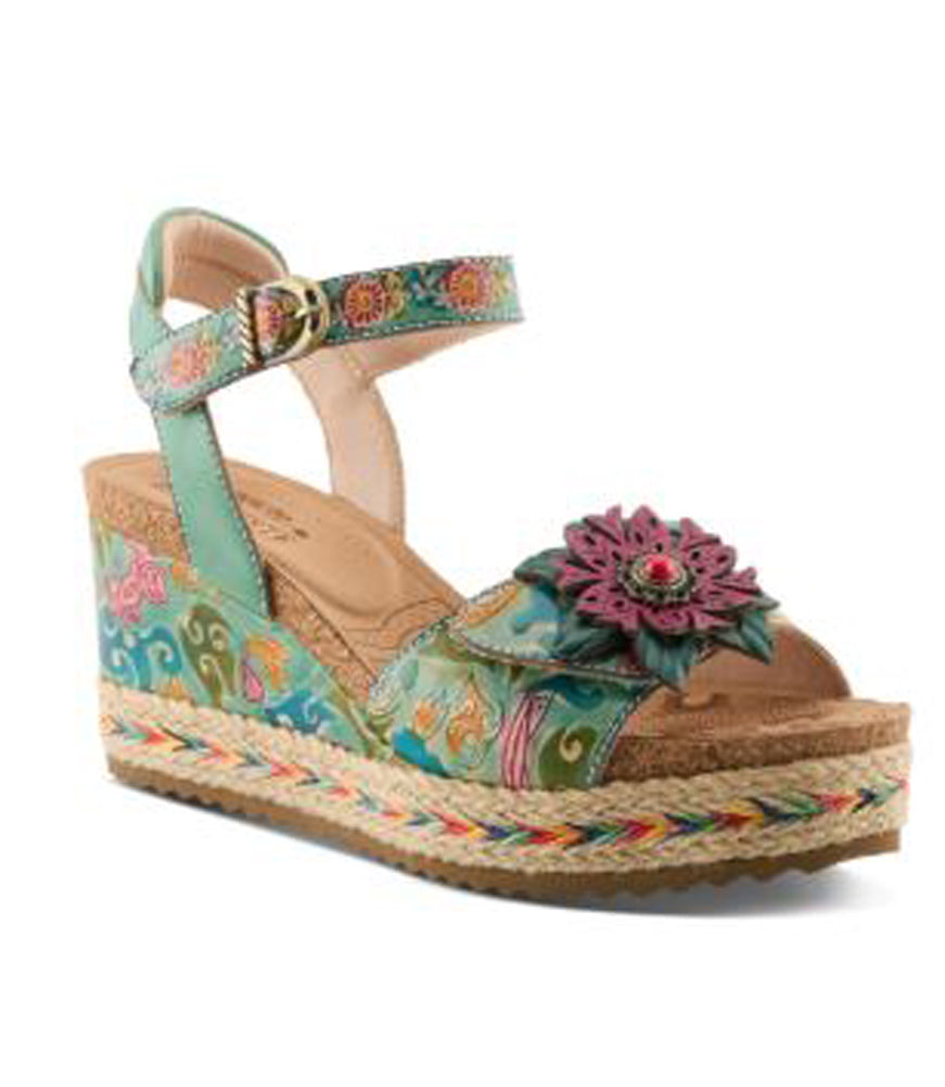 Boca in Mint Green Multi by L Artiste