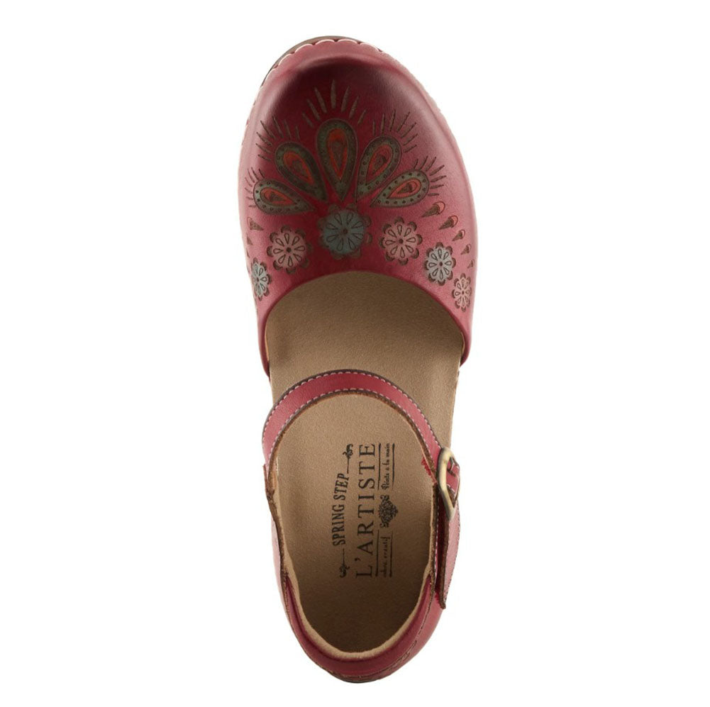 Bridgitte in Dark Red Multi by L Artiste