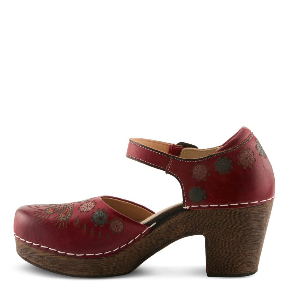 Bridgitte in Dark Red Multi by L Artiste