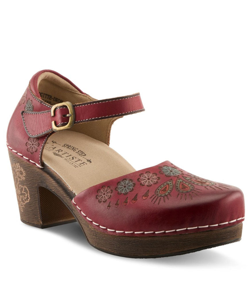 Bridgitte in Dark Red Multi by L Artiste