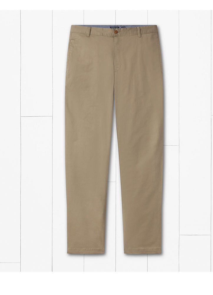 Regretta Stretch Cotton Chino Pant in Burnt Taupe by Southern Marsh