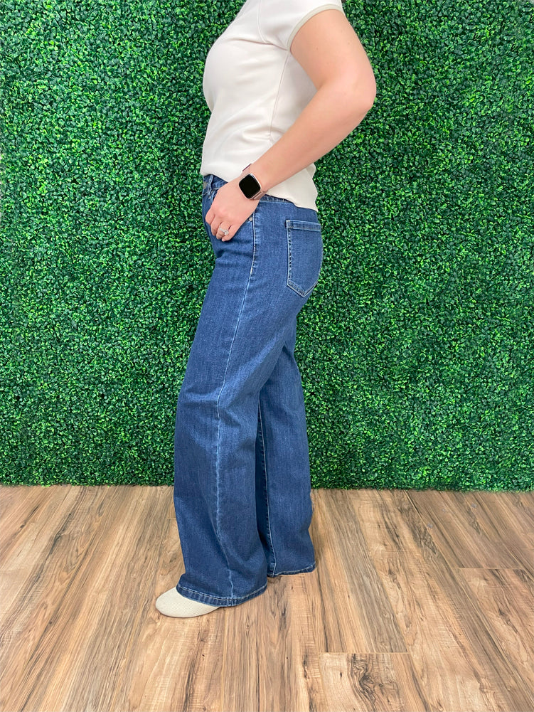 Chloe Wide Leg in Indigo by Charlie B