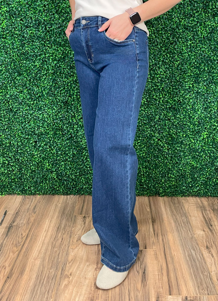 Chloe Wide Leg in Indigo by Charlie B