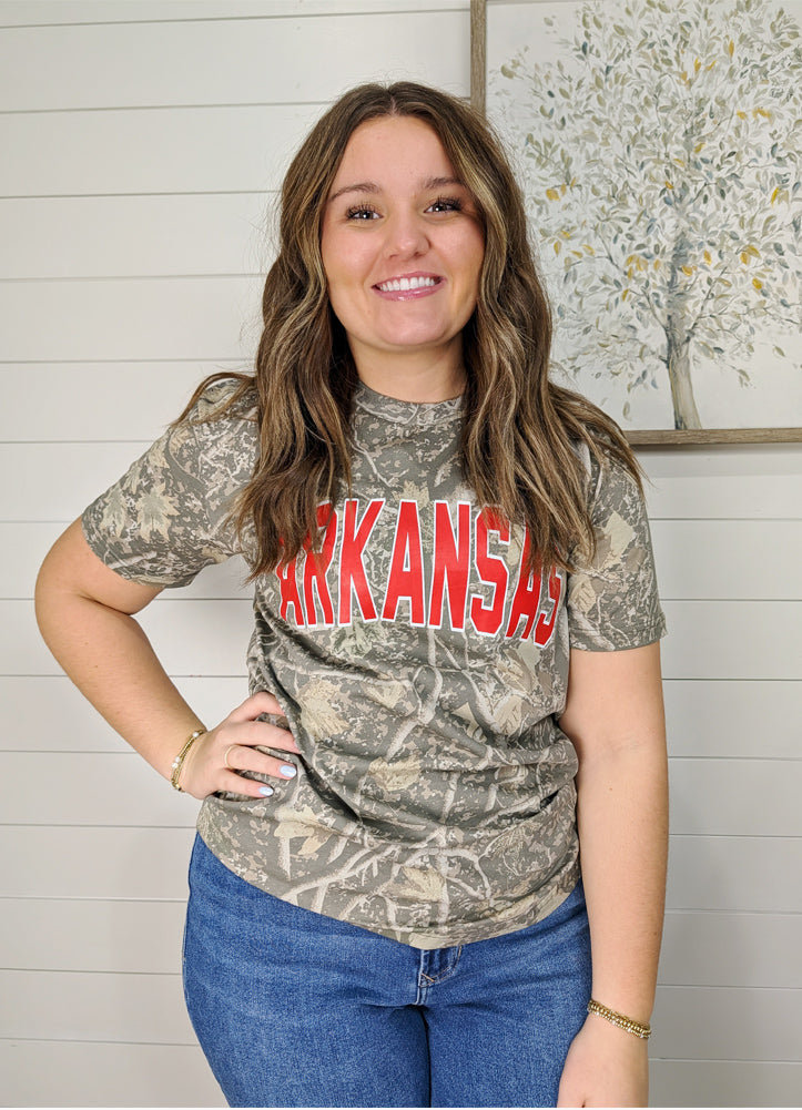Deadwood Camo Arkansas Tee by Bling N Sports