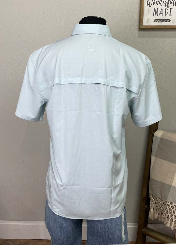Culican Ridge Performance Shirt in Mist Blue by Southern Marsh