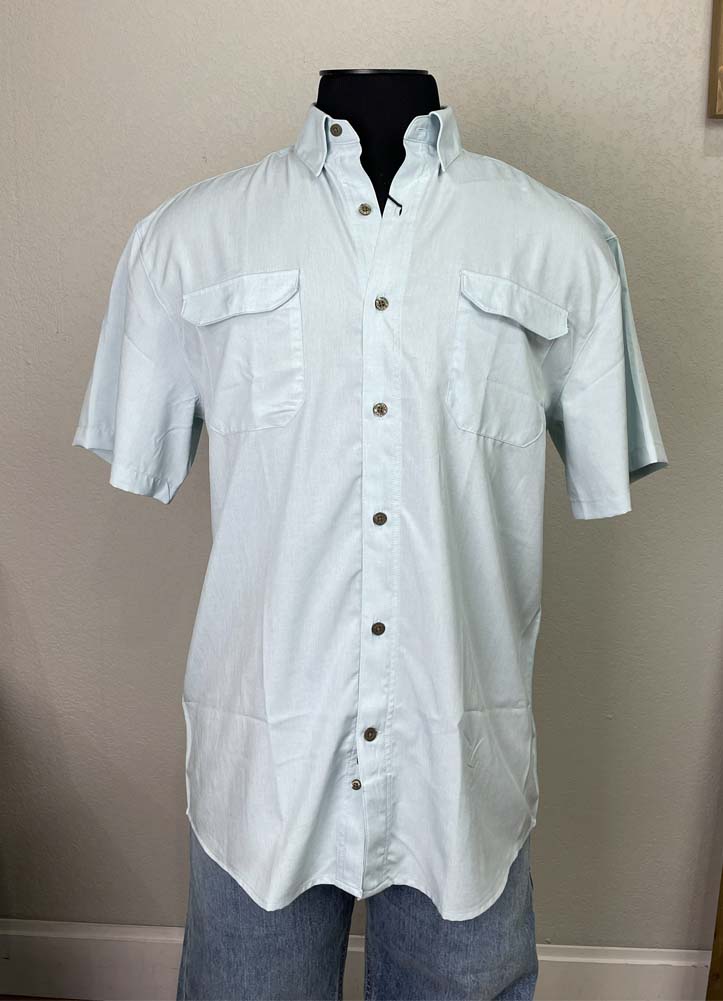 Culican Ridge Performance Shirt in Mist Blue by Southern Marsh