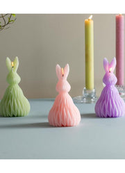 Bunny Blooms Rabbit Shaped Candle by Evergreen