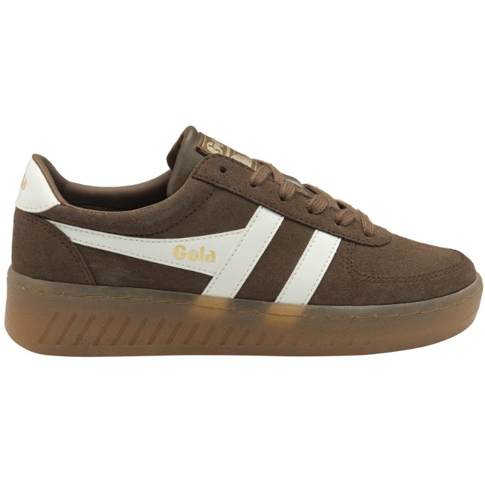 Grandslam Suede Trainer in Otter/Off White/Gum by Gola