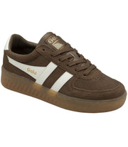 Grandslam Suede Trainer in Otter/Off White/Gum by Gola