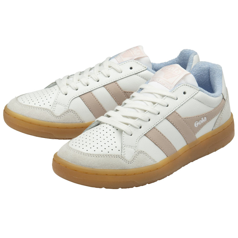 Eagle '86 Sneakers in White/Rose/Air/Gum by Gola