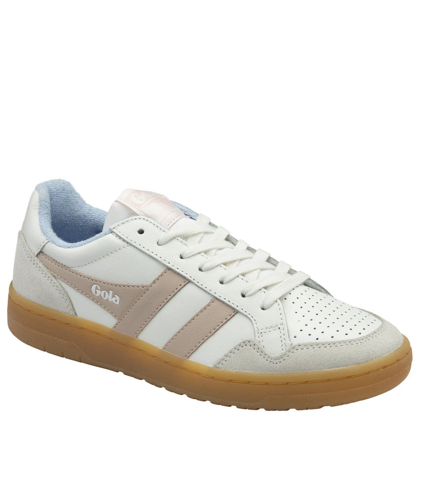 Eagle '86 Sneakers in White/Rose/Air/Gum by Gola