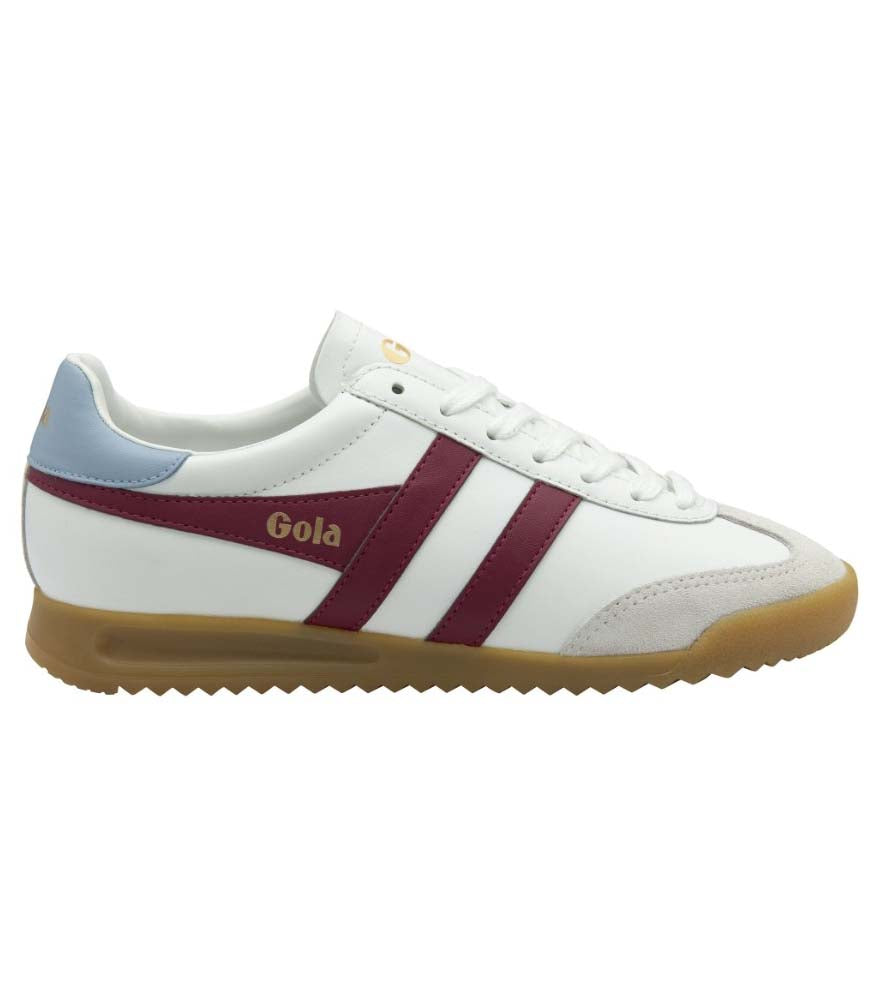 Torpedo Leather Sneakers in White/Cerise/Air by Gola