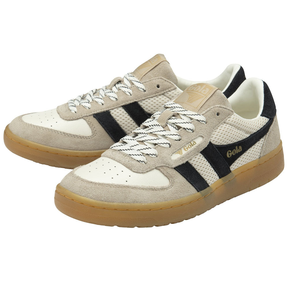 Hawk '83 Sneakers in Off White/Bone/Black/Gum by Gola