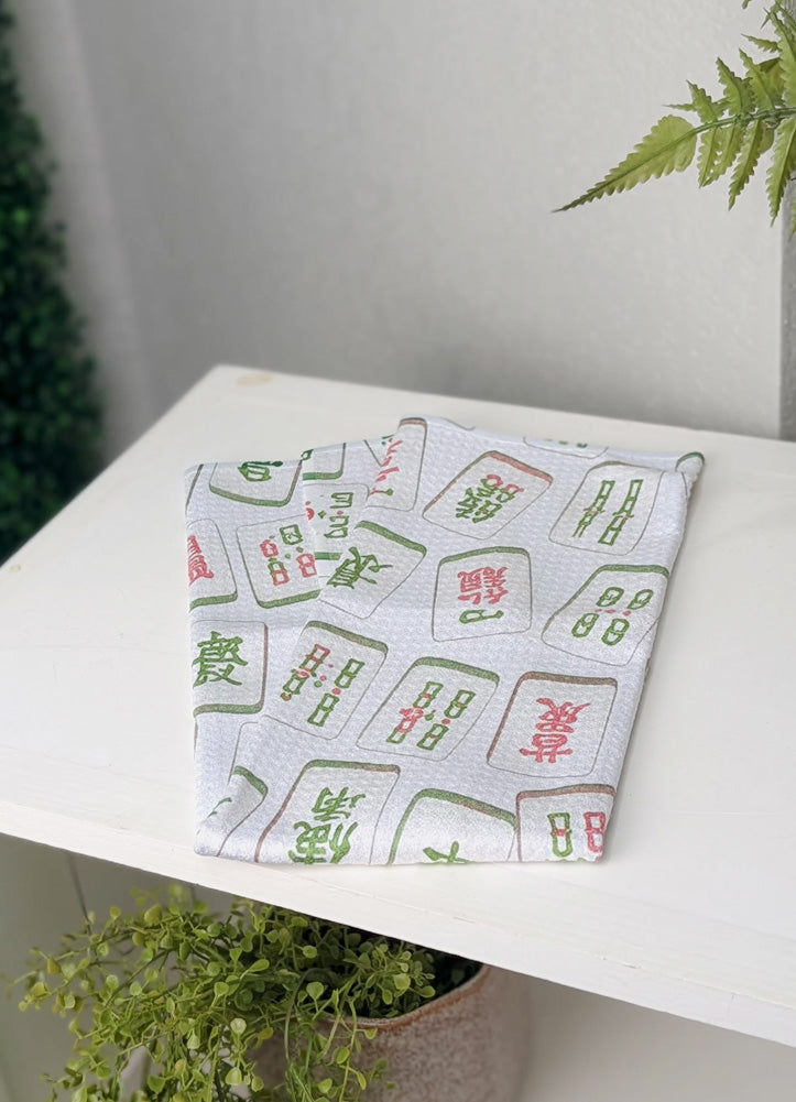 Mahjong Microfiber Midi Towel by Wildwood Landing