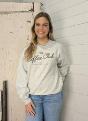 Coffee Club Sweatshirt in Ash by Chaudoin Creations