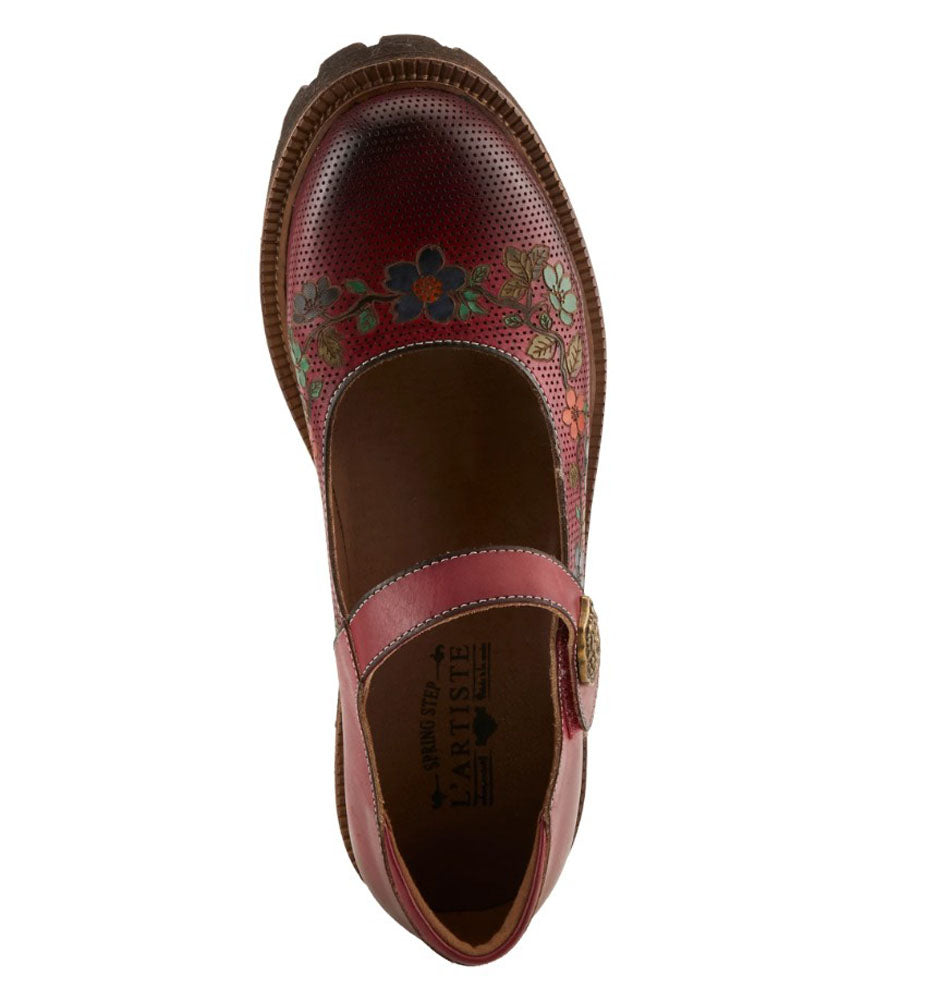 Danuella in Dark Red Multi by L Artiste