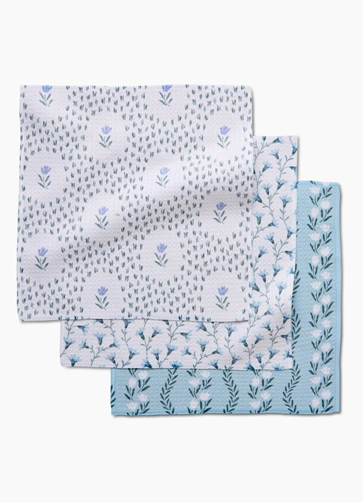 Trailing Farmhouse Florals Dishcloth Set by Geometry