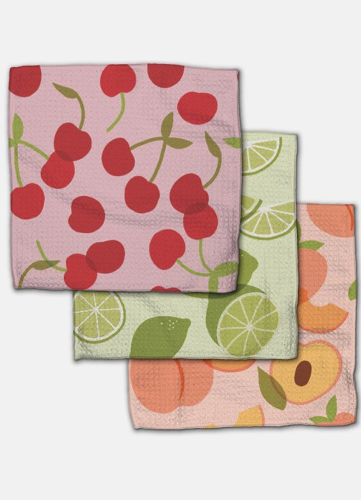 Fruit Fun Dishcloth Set by Geometry