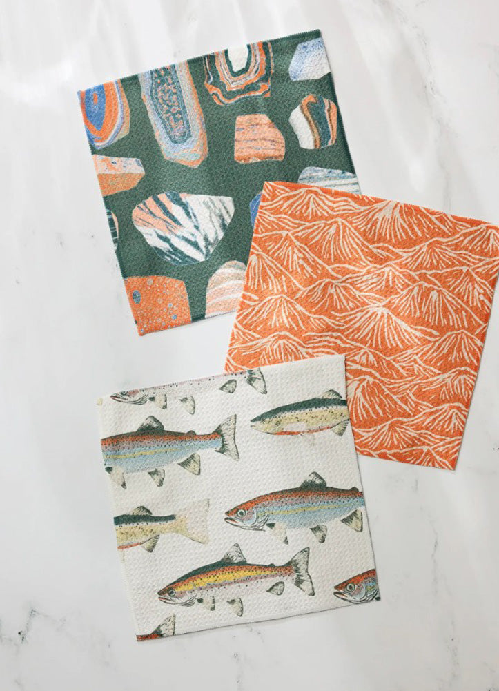 Happy Camper Dishcloth Set by Geometry