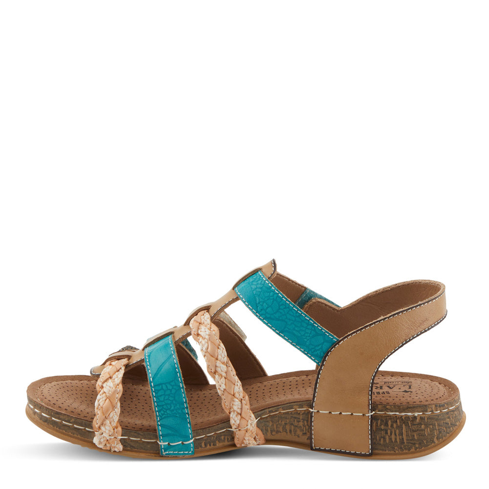 Delila in Beige Multi by L Artiste