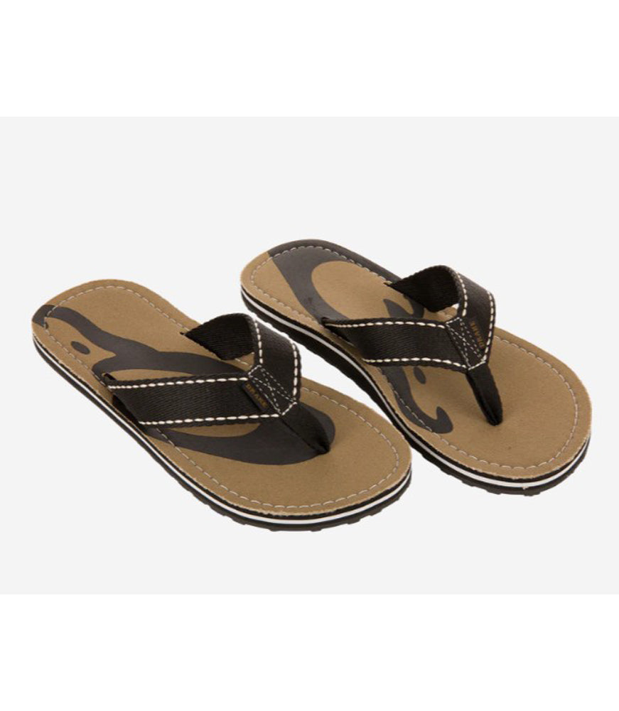 Lakeshore Flip Flop in Black by Drake