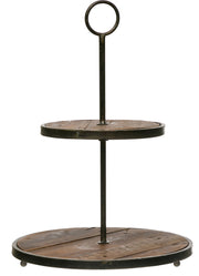 Metal and Wood Tray by Creative Co-op