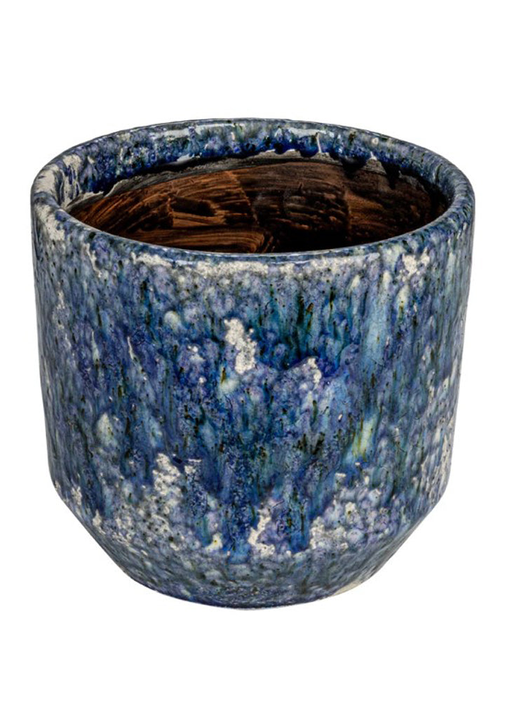 Blue Terracotta Planter by Creative Co-op