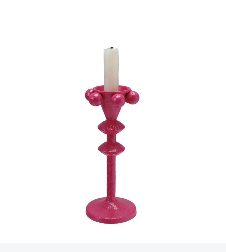 Cast Iron Taper Holder with Balls by Creative Co-op