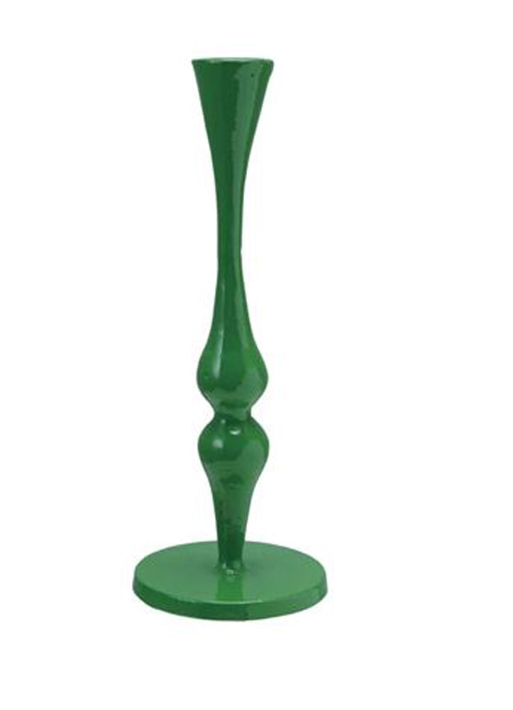 Green Cast Iron Taper Holder by Creative Co-op