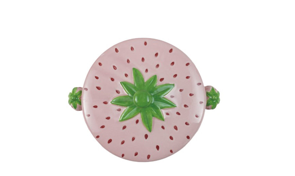 Stoneware Strawberry Shaped Baker by Creative Co-op