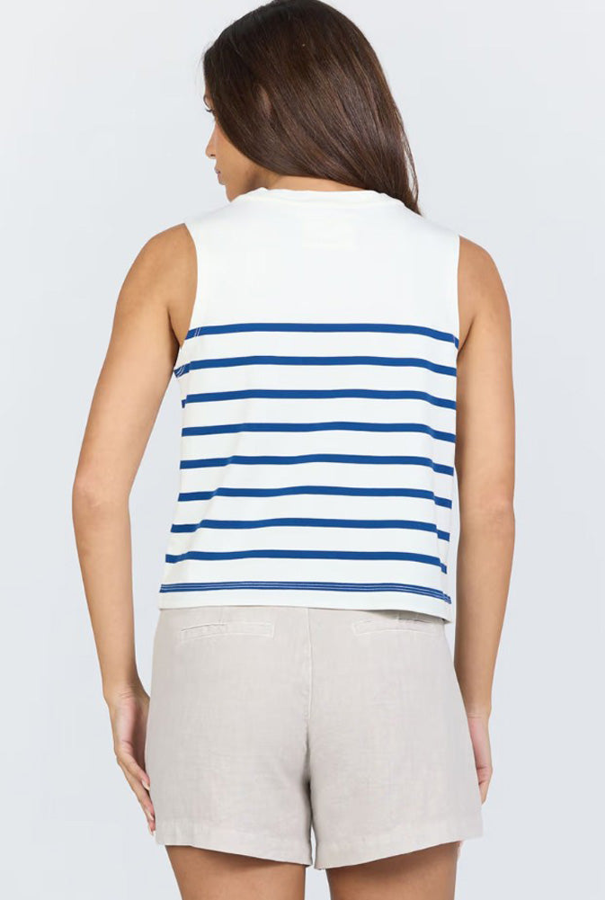 Jett Top in Cream/Navy by Dear John