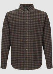 Autumn Flannel LS in Chocolate Chip by Drake