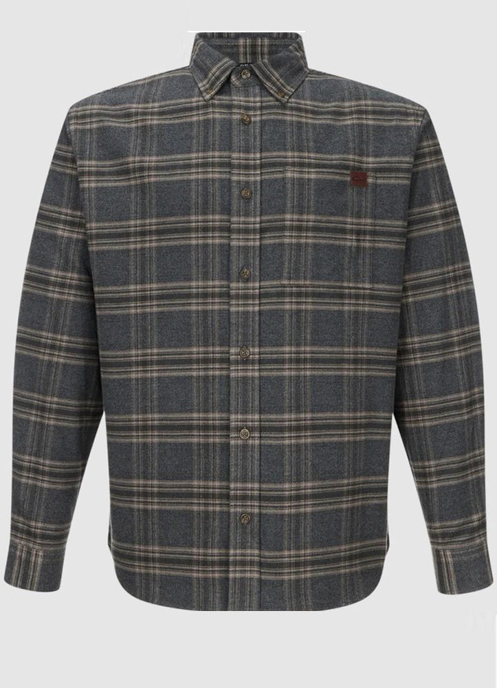 Autumn Flannel LS in Unexplored Black by Drake