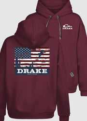 Graphic Hoodie Americana Scenic Windsor Wine by Drake
