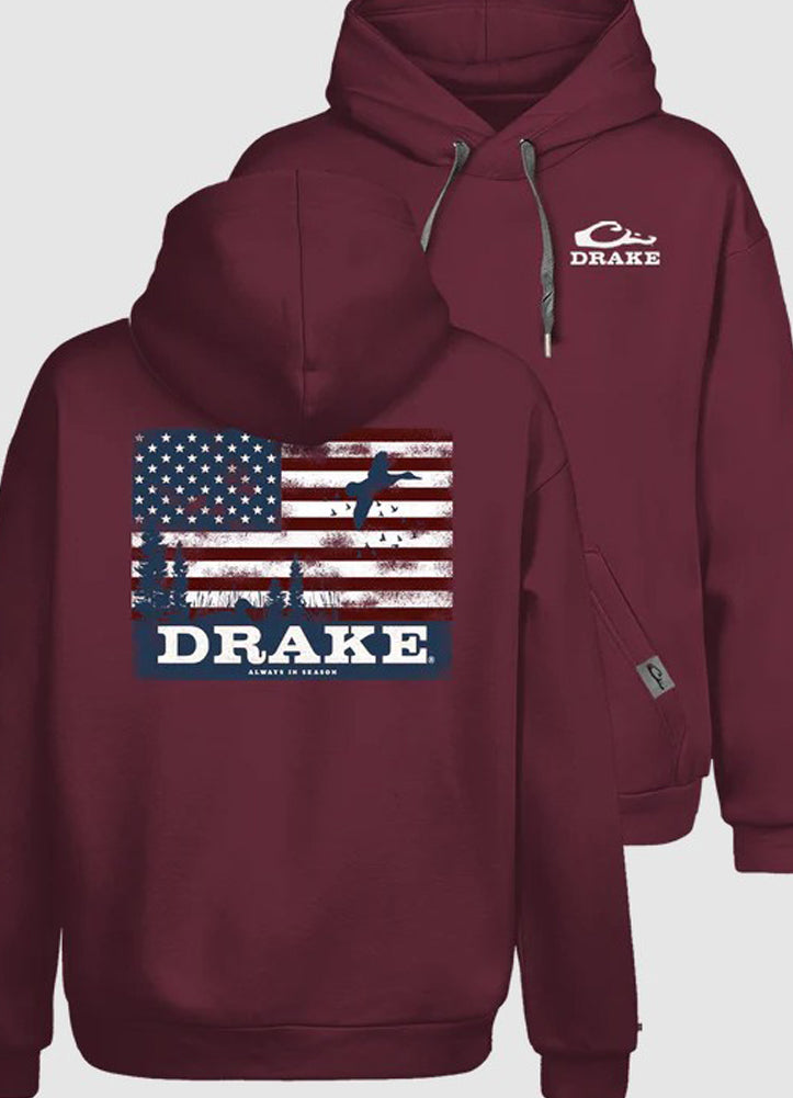 Graphic Hoodie Americana Scenic Windsor Wine by Drake