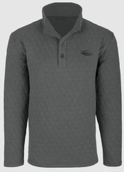 Delta Quilted Sweatshirt in Castlerock Grey Heather by Drake