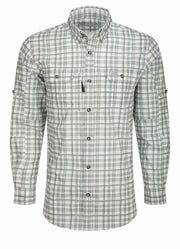 Hunter Creek Window Pane Plaid Shirt Monument Grey by Drake