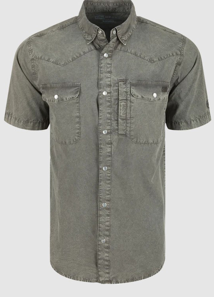 Cinco Ranch Western Acid Wash SS in Castlerock Grey by Drake