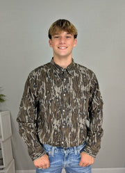 Cinco Ranch Acid Wash Shirt in OG Bottomland by Drake