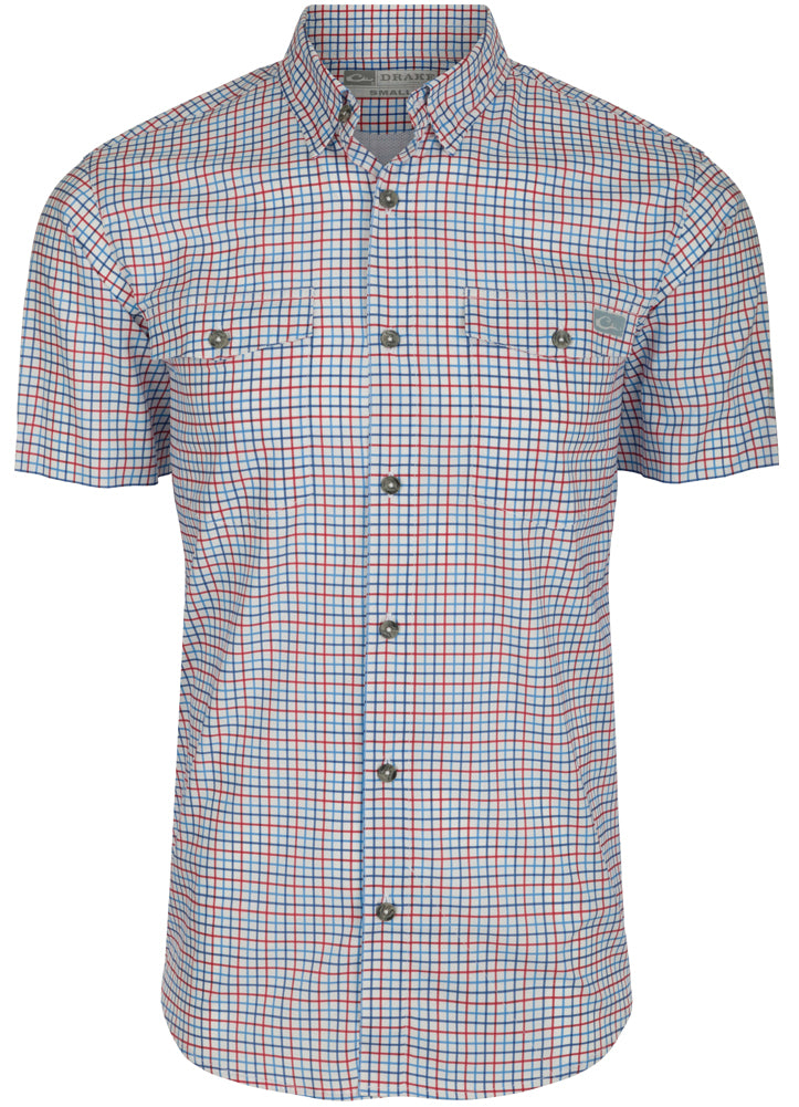 Frat Tattersall S/S in Marina Blue by Drake