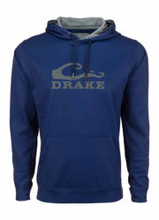 Stacked Logo Hoodie Bluie Depths Navy by Drake