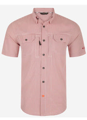 Wingshooter Trey Grid Check SS in Sun Dried Tomato by Drake