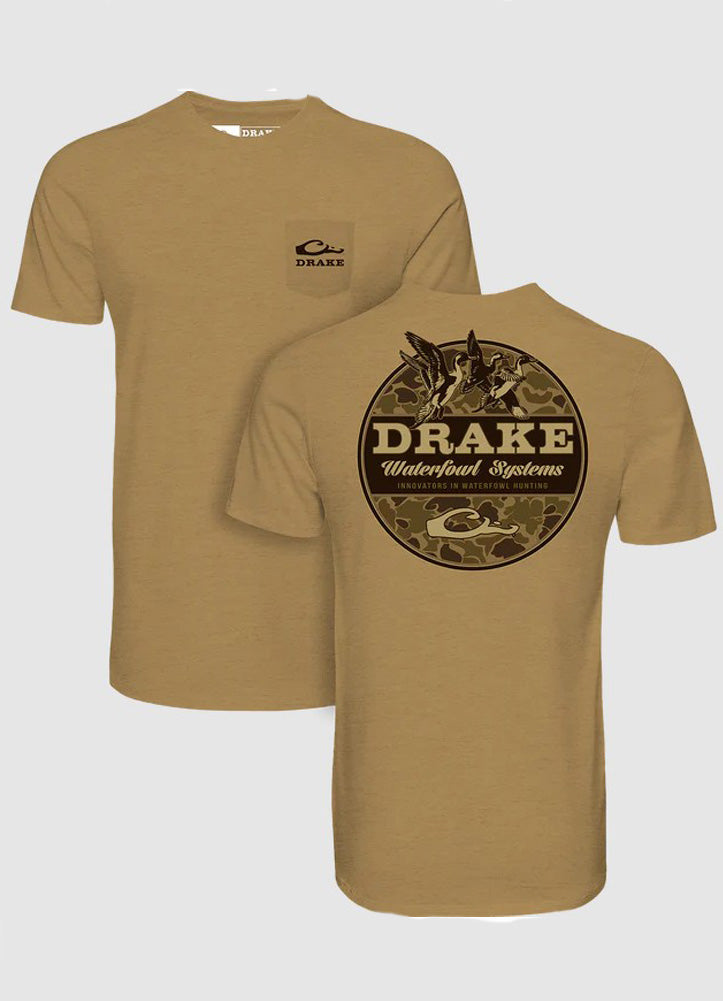 Old School Circle SS in Honey Mustard by Drake