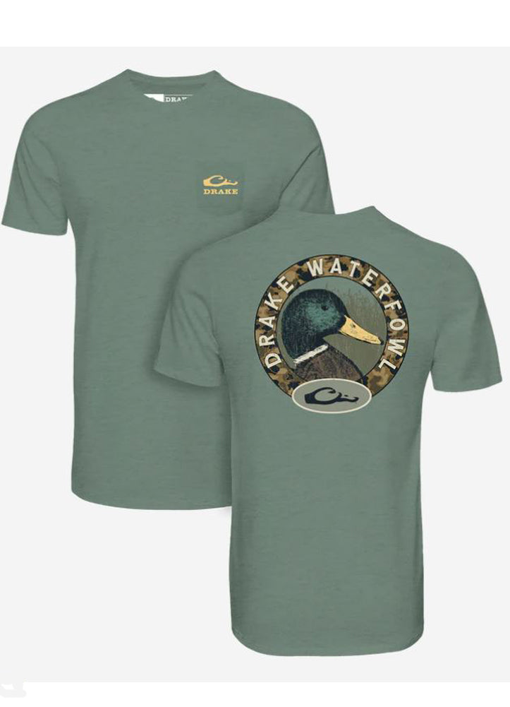 Mallard Circle SS in Dark Ivy Light Heather by Drake