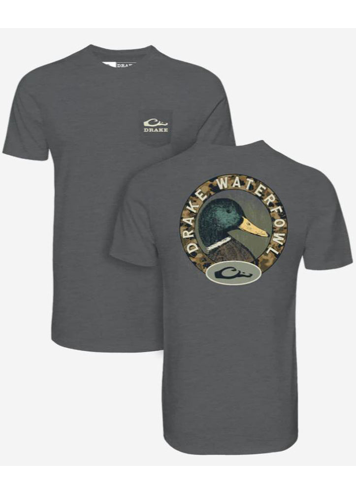 Mallard Circle SS in Graphite Heather by Drake