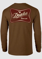 Drake Life LS in Golden Pecan Dark Heather by Drake