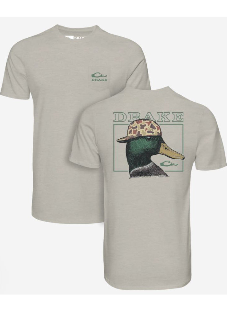 Back Cap Mallard SS in Cobblestone Light Heather by Drake