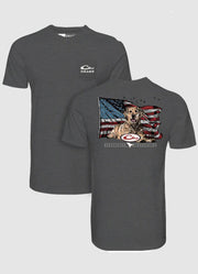 Americana Yellow Lab SS in Graphite Heather by Drake