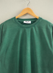 Cropped Sweatshirt in Dark Green